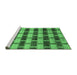 Sideview of Machine Washable Abstract Emerald Green Modern Area Rugs, wshabs212emgrn