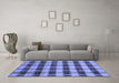 Machine Washable Abstract Blue Modern Rug in a Living Room, wshabs212blu