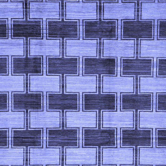 Abstract Blue Modern Rug, abs212blu