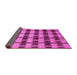 Sideview of Abstract Pink Modern Rug, abs212pnk