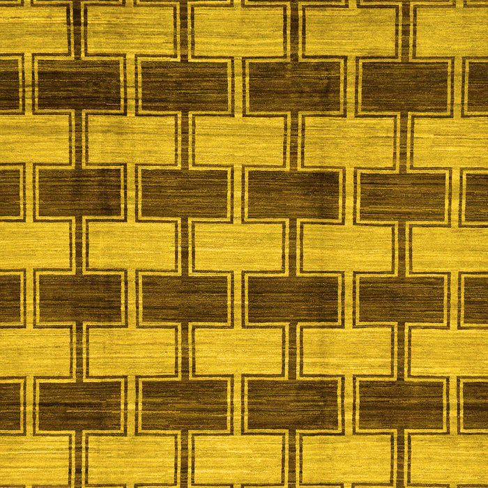 Machine Washable Abstract Yellow Modern Rug, wshabs212yw