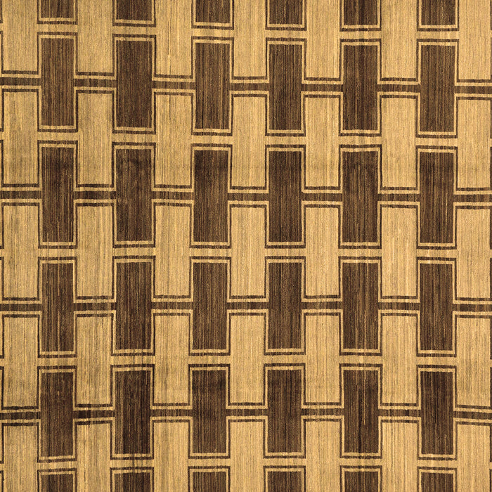 Square Machine Washable Abstract Brown Modern Rug, wshabs212brn