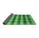 Sideview of Abstract Emerald Green Modern Rug, abs212emgrn