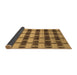 Sideview of Abstract Brown Modern Rug, abs212brn