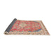 Sideview of Abstract Brown Modern Rug, abs2130