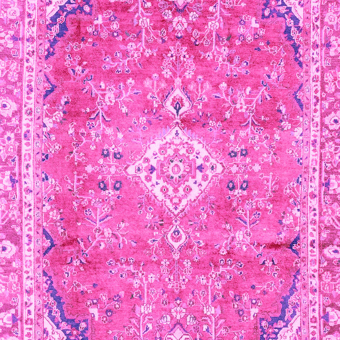 Machine Washable Abstract Pink Modern Rug, wshabs2130pnk