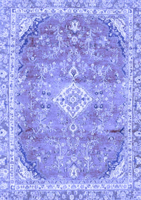 Abstract Blue Modern Rug, abs2130blu