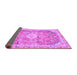 Sideview of Abstract Purple Modern Rug, abs2130pur