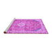 Sideview of Machine Washable Abstract Purple Modern Area Rugs, wshabs2130pur