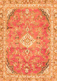 Abstract Orange Modern Rug, abs2130org