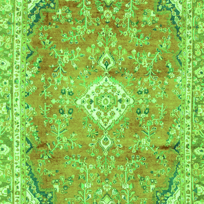 Abstract Green Modern Rug, abs2130grn