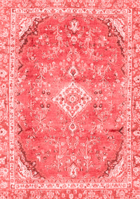 Abstract Red Modern Rug, abs2130red