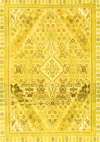 Abstract Yellow Modern Rug, abs2131yw