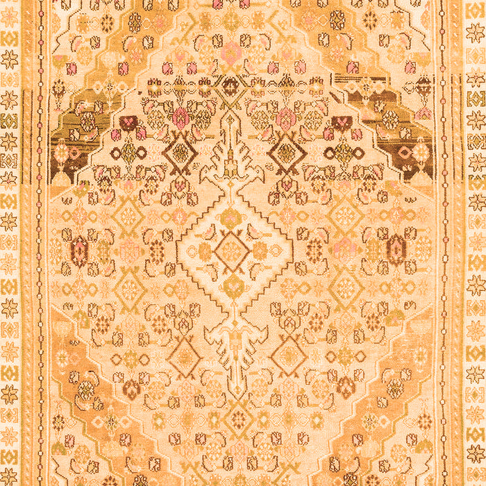 Machine Washable Abstract Orange Modern Area Rugs, wshabs2131org