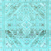 Square Machine Washable Abstract Light Blue Modern Rug, wshabs2131lblu