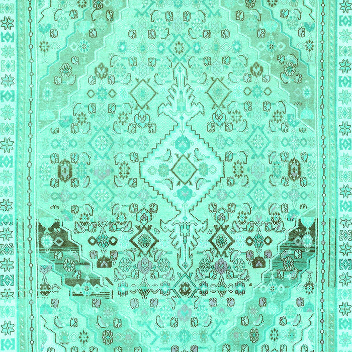 Abstract Turquoise Modern Rug, abs2131turq