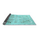 Sideview of Abstract Light Blue Modern Rug, abs2131lblu