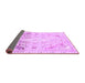 Sideview of Abstract Purple Modern Rug, abs2131pur