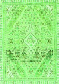 Abstract Green Modern Rug, abs2131grn