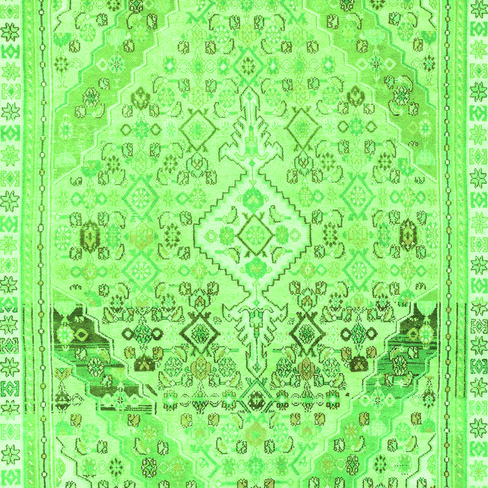 Abstract Green Modern Rug, abs2131grn