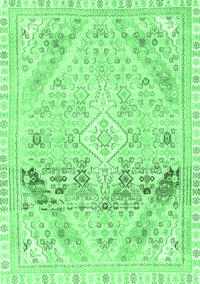 Abstract Emerald Green Modern Rug, abs2131emgrn