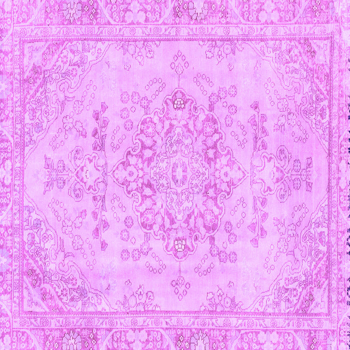 Square Machine Washable Abstract Purple Modern Area Rugs, wshabs2132pur
