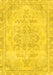 Machine Washable Abstract Yellow Modern Rug, wshabs2132yw