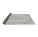 Sideview of Abstract Gray Modern Rug, abs2132gry