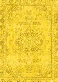 Abstract Yellow Modern Rug, abs2132yw