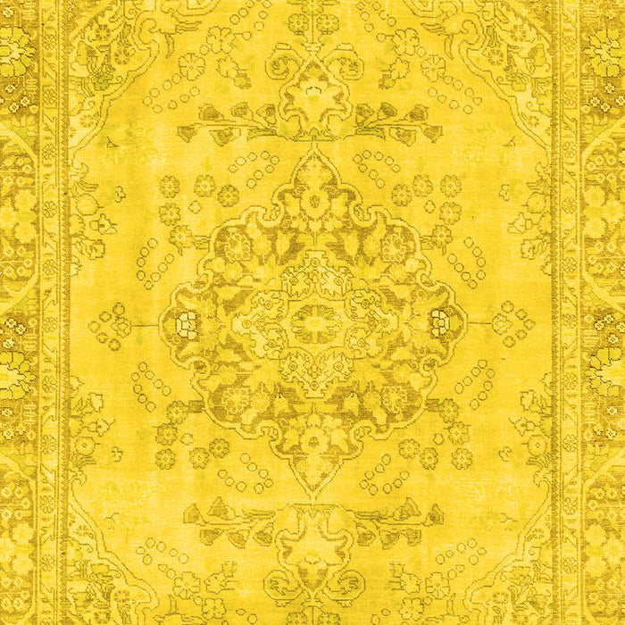 Abstract Yellow Modern Rug, abs2132yw