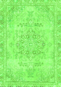 Abstract Green Modern Rug, abs2132grn