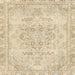 Square Machine Washable Abstract Khaki Gold Rug, wshabs2132