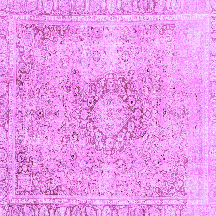 Square Abstract Purple Modern Rug, abs2133pur