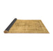 Sideview of Abstract Brown Modern Rug, abs2133brn