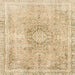 Square Abstract Brown Gold Modern Rug, abs2133