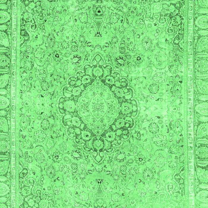 Machine Washable Abstract Emerald Green Modern Area Rugs, wshabs2133emgrn