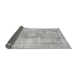 Sideview of Abstract Gray Modern Rug, abs2133gry