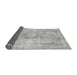 Sideview of Abstract Gray Modern Rug, abs2133gry