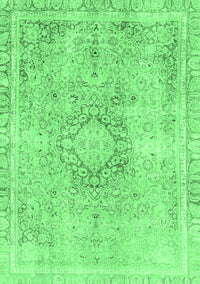 Abstract Emerald Green Modern Rug, abs2133emgrn