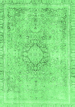 Abstract Emerald Green Modern Rug, abs2133emgrn