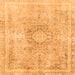 Square Abstract Orange Modern Rug, abs2133org