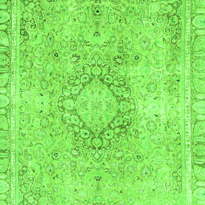 Machine Washable Abstract Green Modern Area Rugs, wshabs2133grn