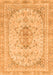 Machine Washable Abstract Orange Modern Area Rugs, wshabs2134org