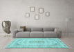 Machine Washable Abstract Light Blue Modern Rug in a Living Room, wshabs2134lblu