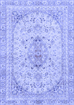Abstract Blue Modern Rug, abs2134blu