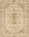 Abstract Brown Gold Modern Rug, abs2134