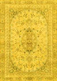 Abstract Yellow Modern Rug, abs2134yw