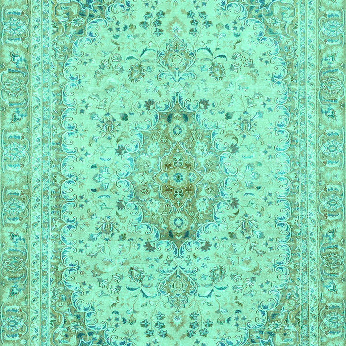 Abstract Turquoise Modern Rug, abs2134turq