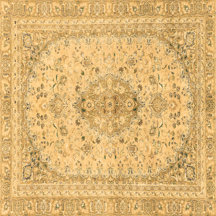 Square Abstract Brown Modern Rug, abs2134brn