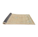 Sideview of Abstract Khaki Gold Modern Rug, abs2135